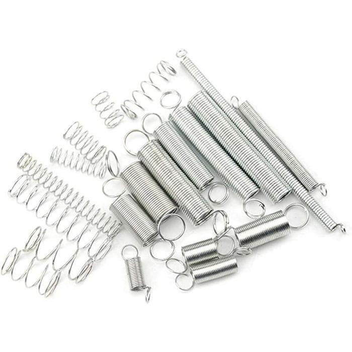 TRIKQUEE- 200Pcs Per Pegas Tarik Dan Tekan Seal Klip Per Rem Kampas Pegas Kompresi Dan Pegas