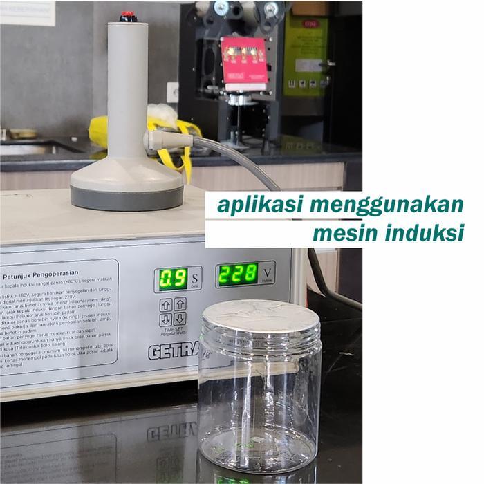 Seal Induksi PET 87 mm - Segel Alumunium Foil Botol Toples Plastik