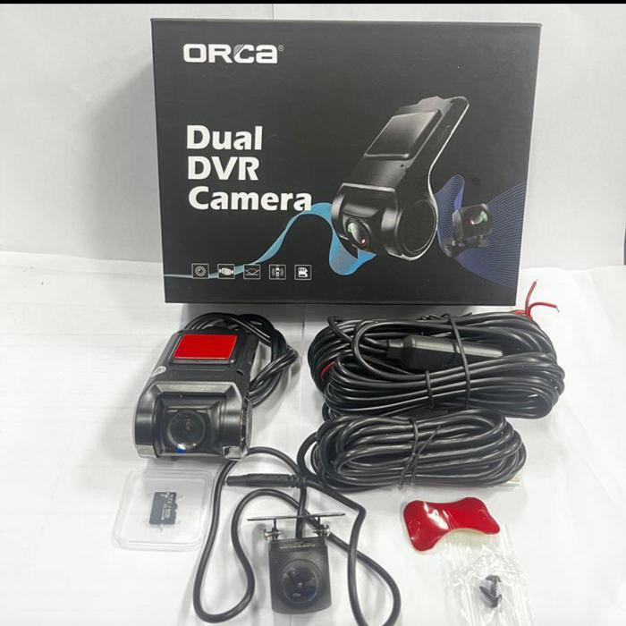 DVR DUAL CAMERA ORCA CAR MOBIL KAMERA DASHCAM AHD