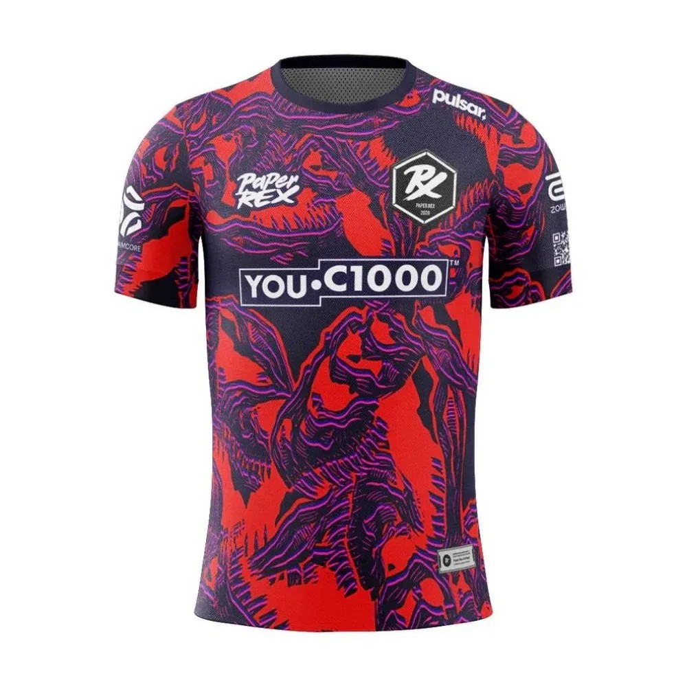 2025 New Esports Game Prx Night Mode Jersey For Fans Breathable Sports Men's Kids Crew-Neck