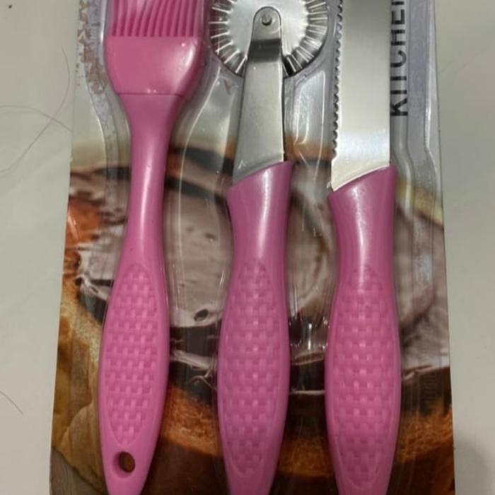 Silikon Set Kuas Pisau Gerigi