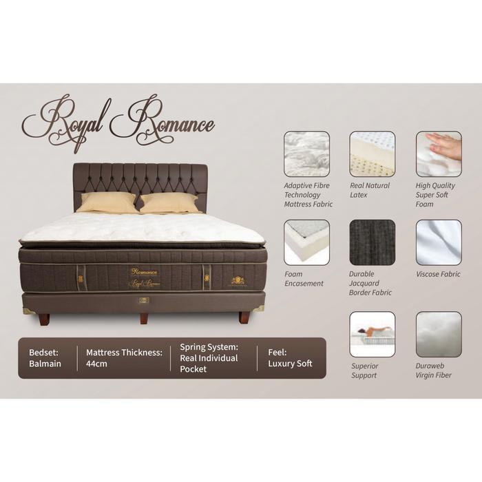 Romance Royal Romance (Hanya Kasur)/Matrass/Mattress/Springbed Latex Royale Collection (Soft)