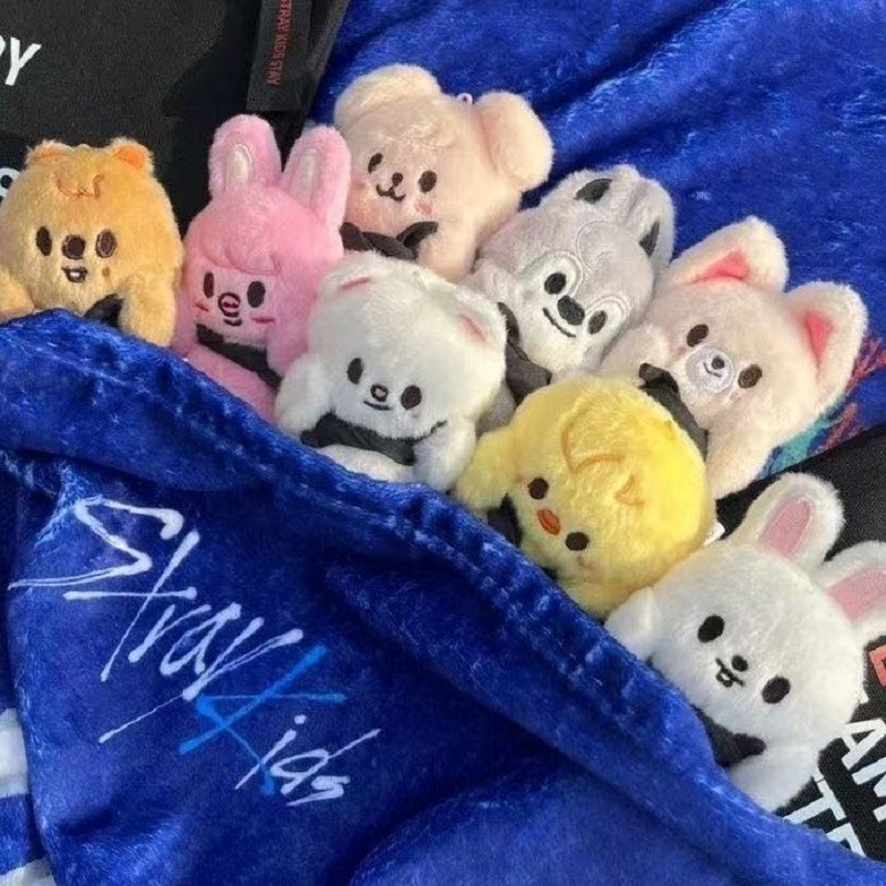 Stray Kids Pilot Doll SKZOO Mini Plush Toy Keychain Pendant Accessories Children's Gift