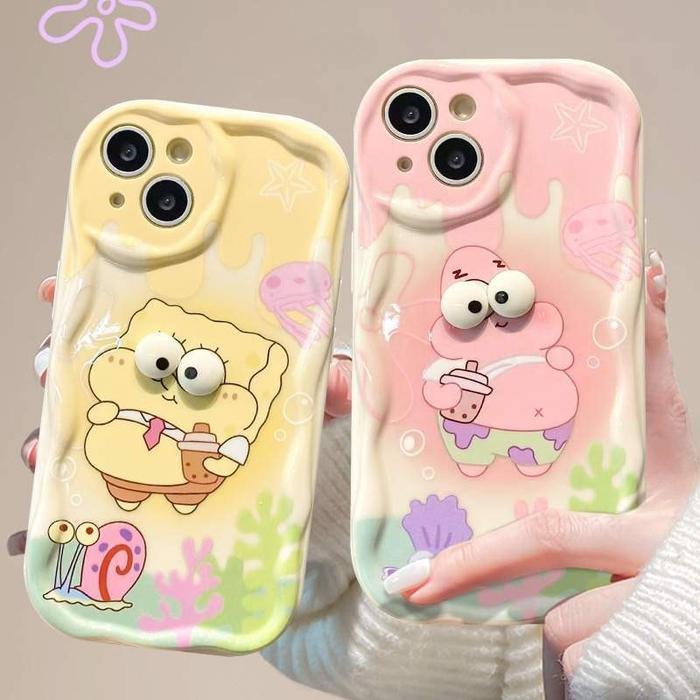 Sugihmakmur29 Patrick Cute Eyes Case - Casing Hp/ Softcase / Hardcase For Iphone 11 12 13 14 15 Pro