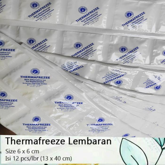 ice gel mini MERK Thermafreeze ice pack blue ice dry lembaran