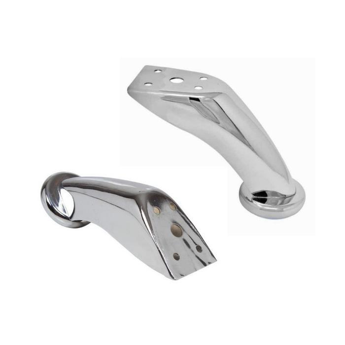 Kaki Sofa Stabil / Kaki Kursi Meja Lemari Stainless Chrome Model Babi / Baby (Tinggi 10cm)