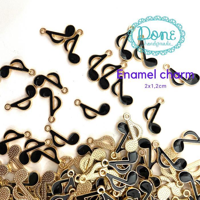 MUSIC NOTE ENAMEL CHARM NOT BALOK NADA LAGU MUSIK MUSIC STUFF