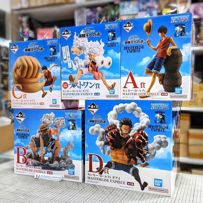 Ichiban Kuji One Piece Luffy Gear 2 Gear 3 Gear 4 Gear 5 Masterlise Expiece TV Anime 25th
