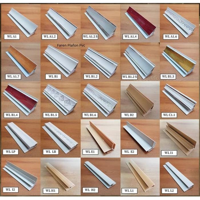 LIS PLAFON PVC PANJANG 4M BERKUALITAS BANYAK PILIHAN