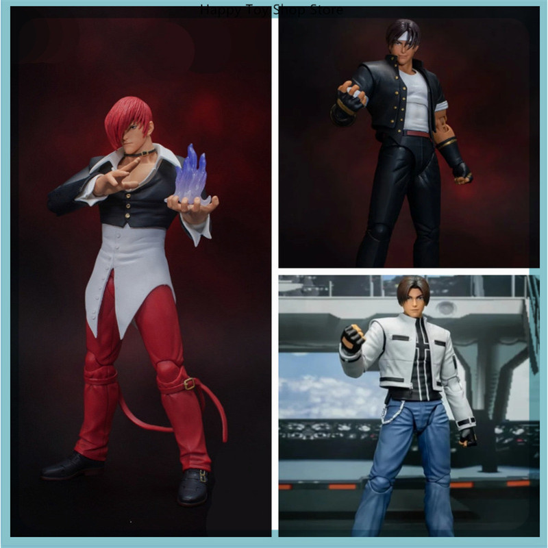 19cm Kof Mai Kyo Kusanagi Iori Yagami Multiple Accessories Game Figure Model Statue Collection