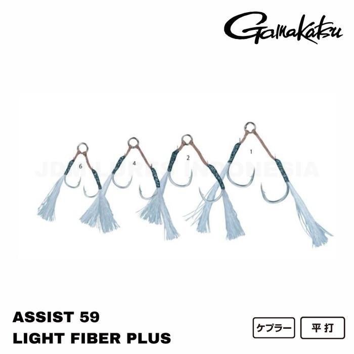 Gamakatsu Assist 59 Light Fiber Plus Assist Hooks -Gratisongkir