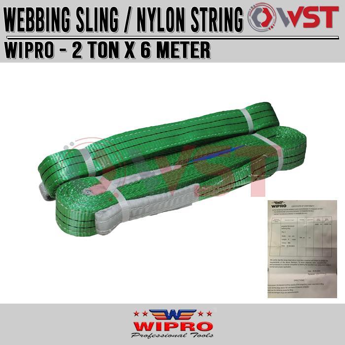 Wipro Webbing Sling 2Ton x 6Meter / Tali Angkat 2 Ton x 6 Meter