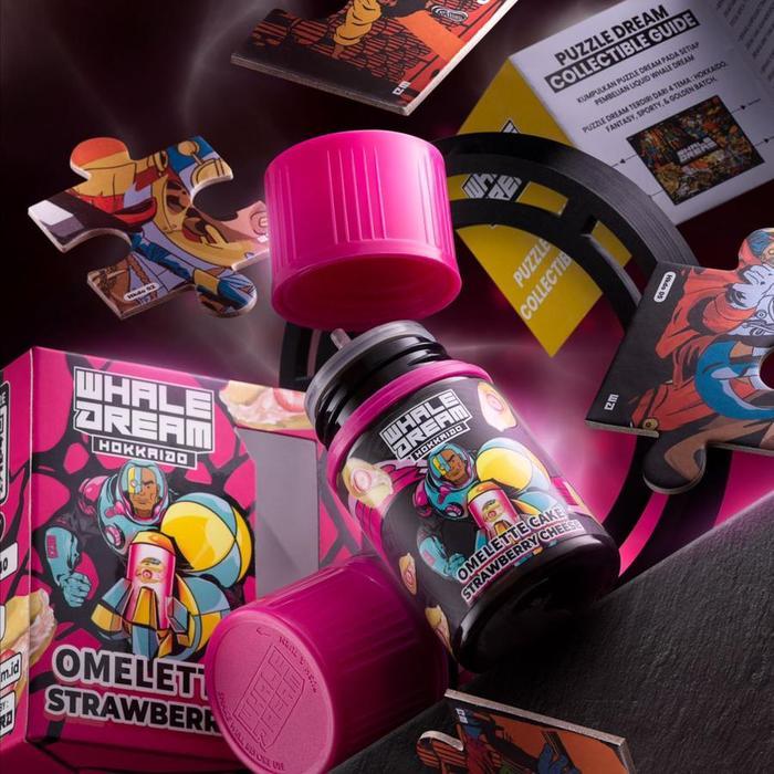 WHALE DREAM HOKKAIDO V2 OMELETTE CAKE STRAWBERRY CHEESE 60ML BY JVS LIQUID