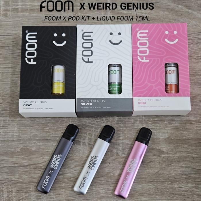FOOM x WEIRD GENIUS POD KIT BUNDLING LIQUID 15ML PLUS LANYARD