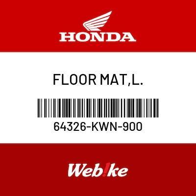 FLOOR MAT, L. 64326-KWN-900 PCX150 OEM / Suku Cadang Asli Honda