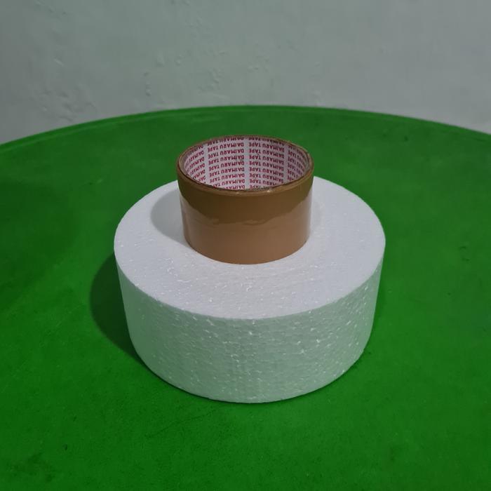 News D18x8cm Gabus Styrofoam Bulat Dummy Cake