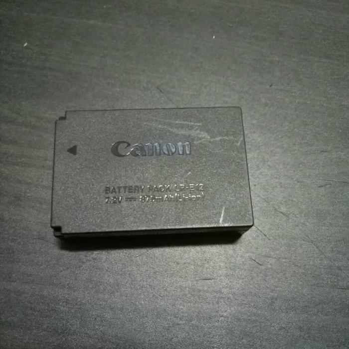 Battery Canon Lp-E12 Eos M M2 Rebel Sl1 Eos 100D Original Bekas Garansi