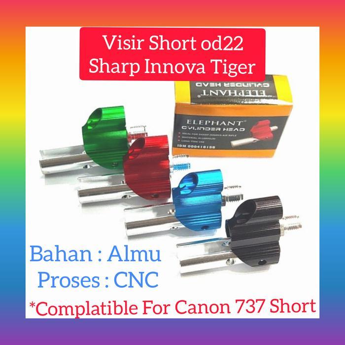 2zxv- Visir Depan Almunium Sharp , Visir Elephant Od22 , Canon 737