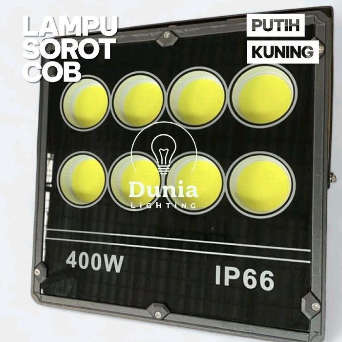LAMPU SOROT COB 400W PUTIH KUNING FLOOD LIGHT LED 400WATT 400 WATT