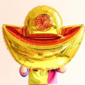 Balon Foil Uang Emas Jumbo
