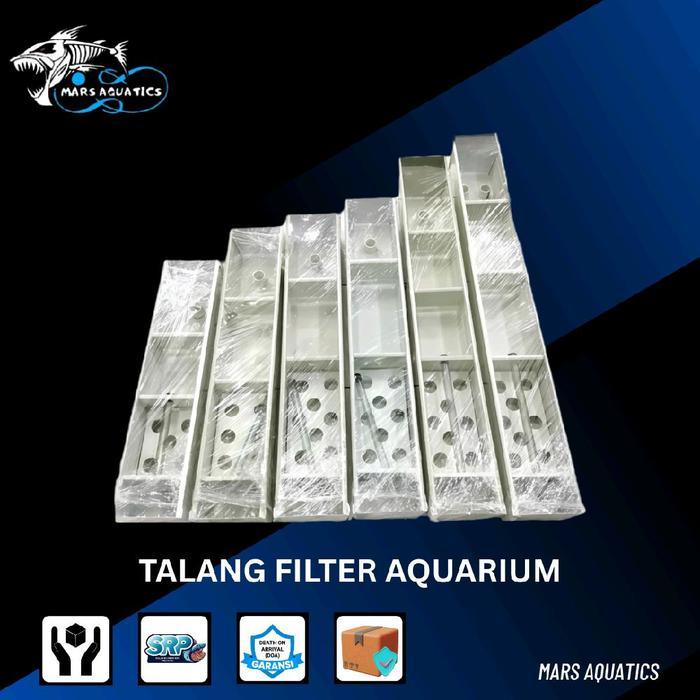 Top Filter Talang Aquarium 50cm Box Filter Atas Aquarium Top Filter Aquarium Paket Lengkap Dengan