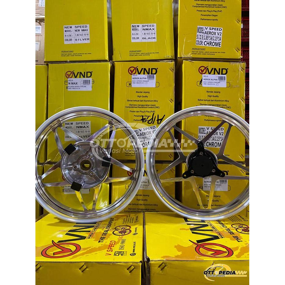 best produk] Velg pelek Racing VND V Speed Bintang Langit Aerox Alpha Turbo Cakram Depan Belakang