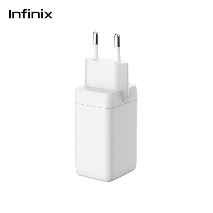 Infinix Charger Kit XC07 - Gan 68W Charger - 2C1A - 100W Braided C to C Cable - Output 65W