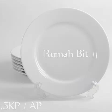 Piring Makan Keramik Ceper 9inch by keramik (6pcs)