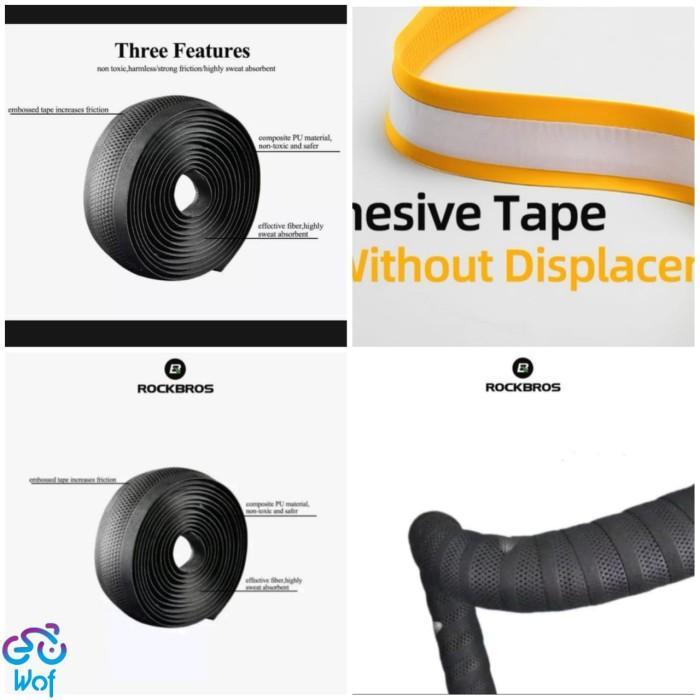 hnk2m- Rockbros Gh-081H-082H-083H Bartape Dropbar Bar Tape Wrap Strap Gh081H