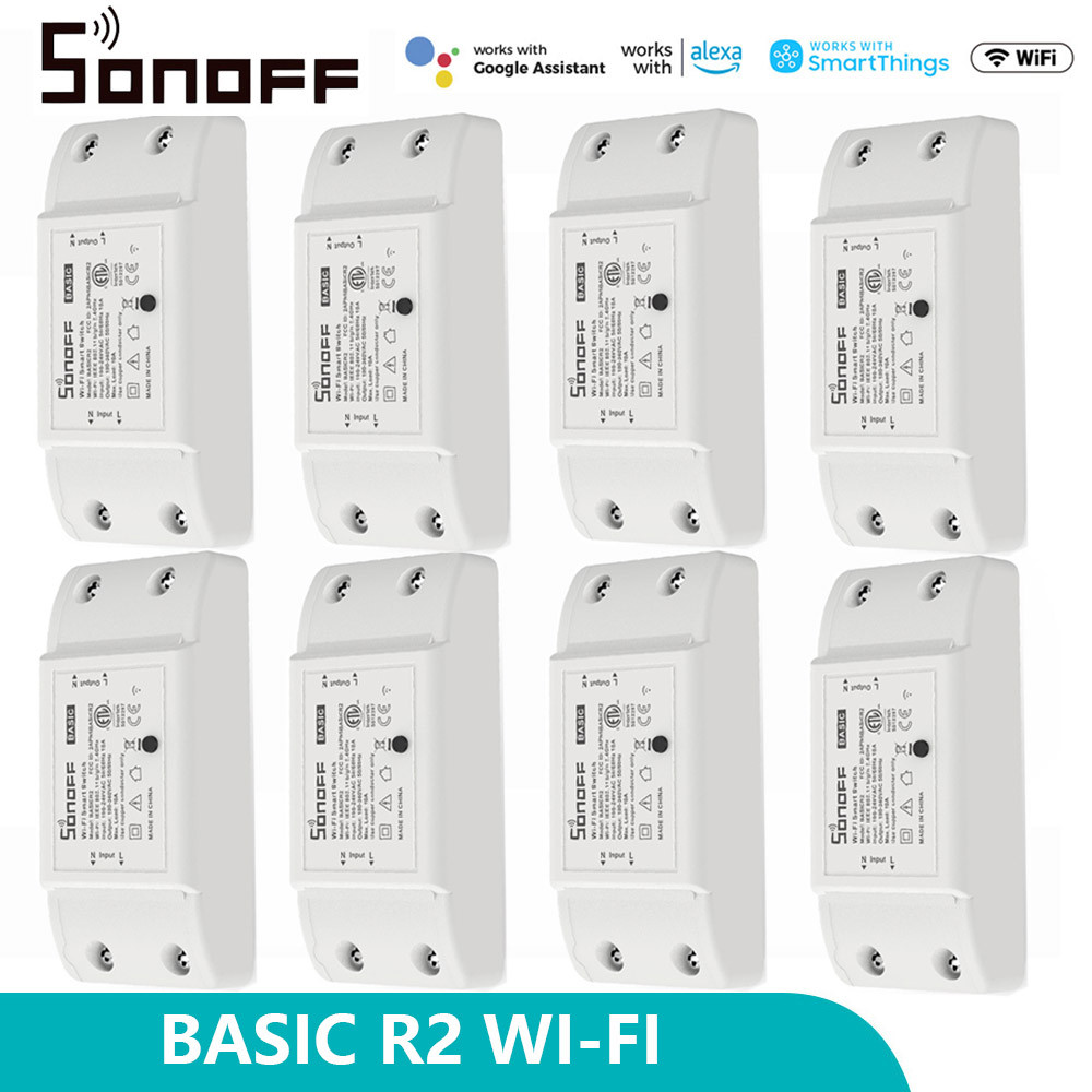 SONOFF BasicR2 Basicr4 Wifi Switch Smart Home Automation Module Wireless Relay DIY Timer Switch Via