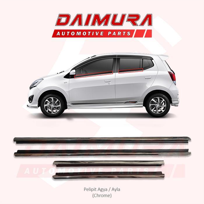 Pelipit List Lis Kaca Weather Strip Pintu Mobil Agya Ayla Luar