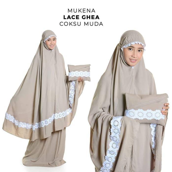 ORIGINAL Pusat Mukena Indonesia - Mukena Lace Ghea READY STOCK