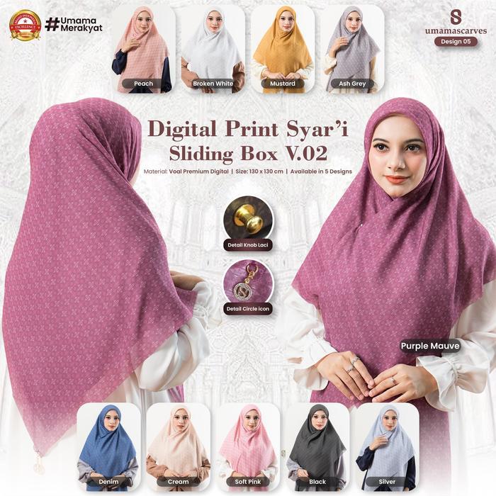 [TERBARU] SYARI MOTIF Box Digital Jumbo Umama Scarves