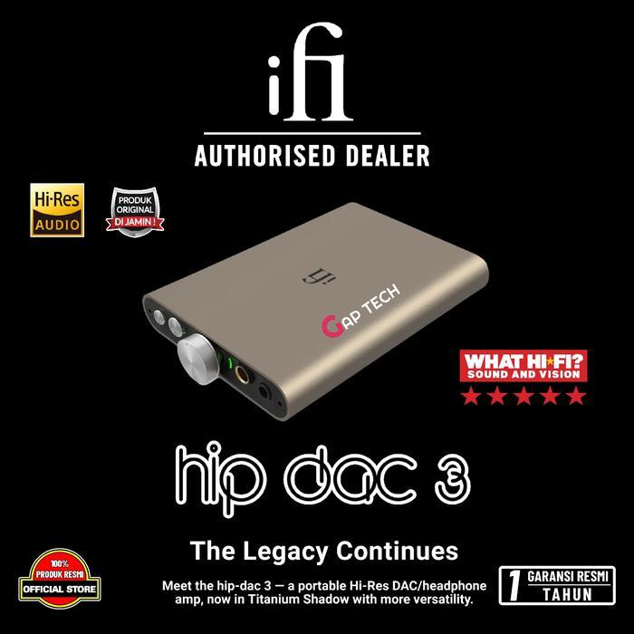 Ifi Hip Dac 3 Portable Hi-Res Usb Dac + Headphone Amplifier / Dac Amp