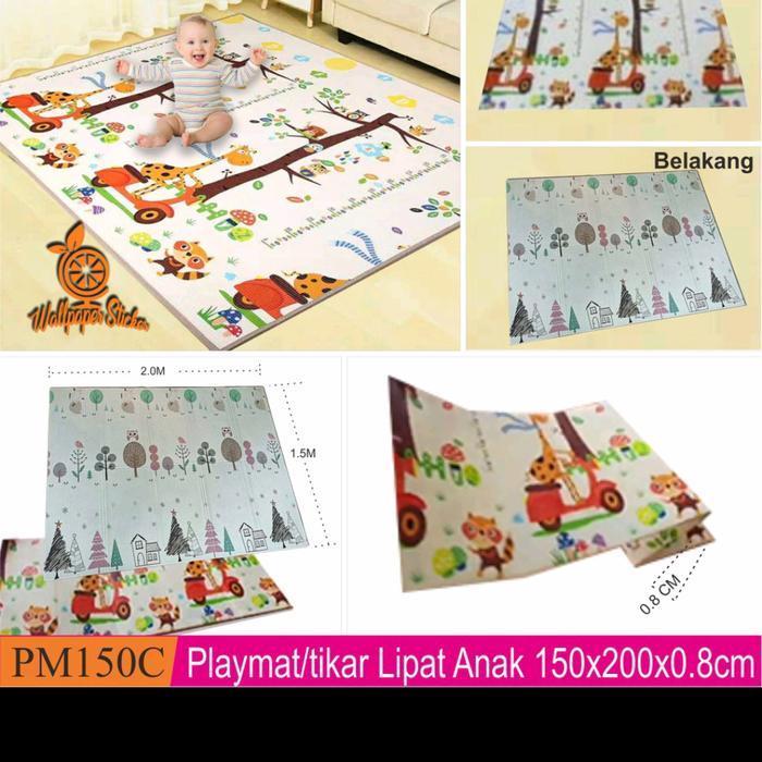 Matras Baby Playmat Anak Lipat Premium Karpet Bright Crown Playmate