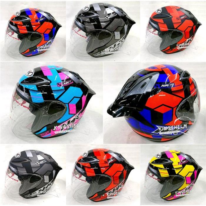 TERLARIS helm nhk r6 cube plus spoiler paket gantetng READY STOCK