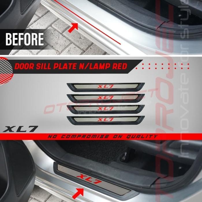 Door Sill Plate No Lamp Red Suzuki XL7 SillPlate Samping