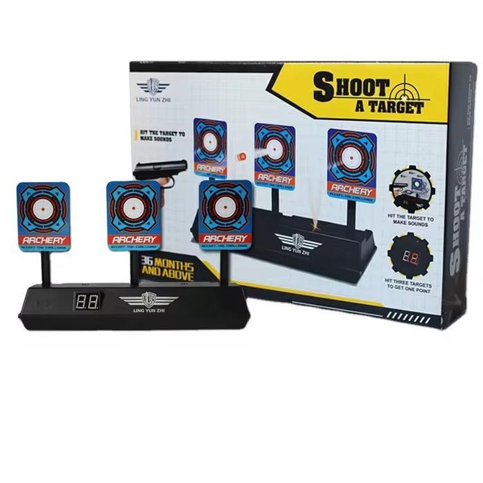 Mainan Sasaran Tembak Papan Target Peluru Skor Otomatis Mesin Target Digital