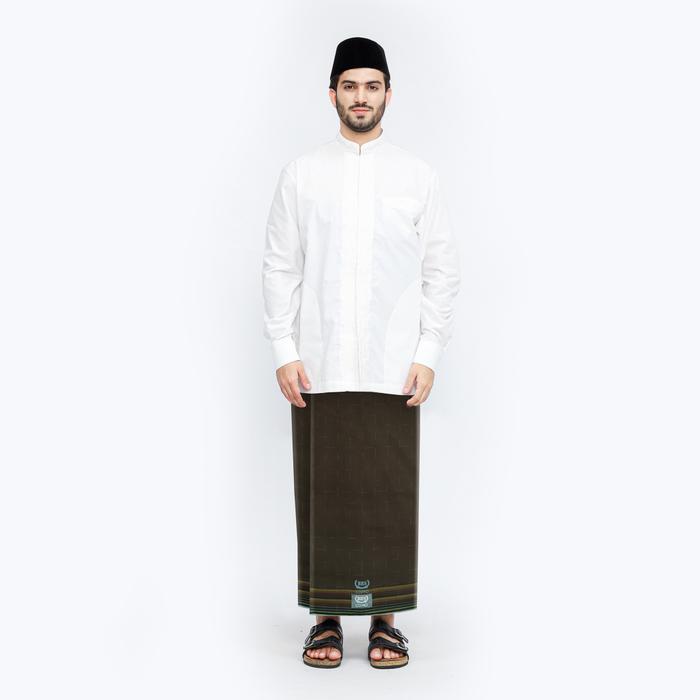 ASLI Sarung BHS Cosmo Silver Motif K26 PRC Olive Muda READY STOCK