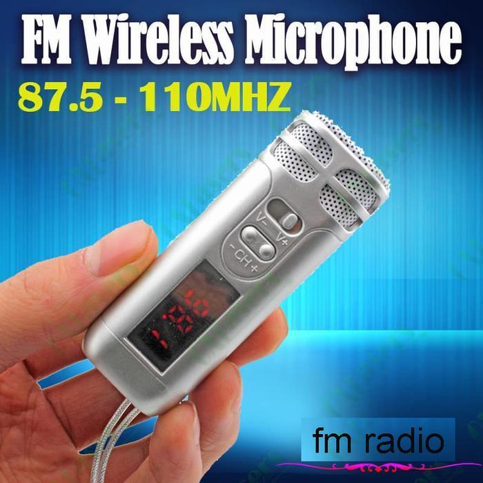 New Fm Radio Wireless Transmitter Microphone