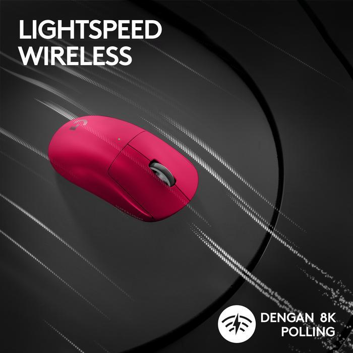 s55h- Logitech G Pro X Superlight 2 Mouse Gaming Wireless E-Sports - Magenta