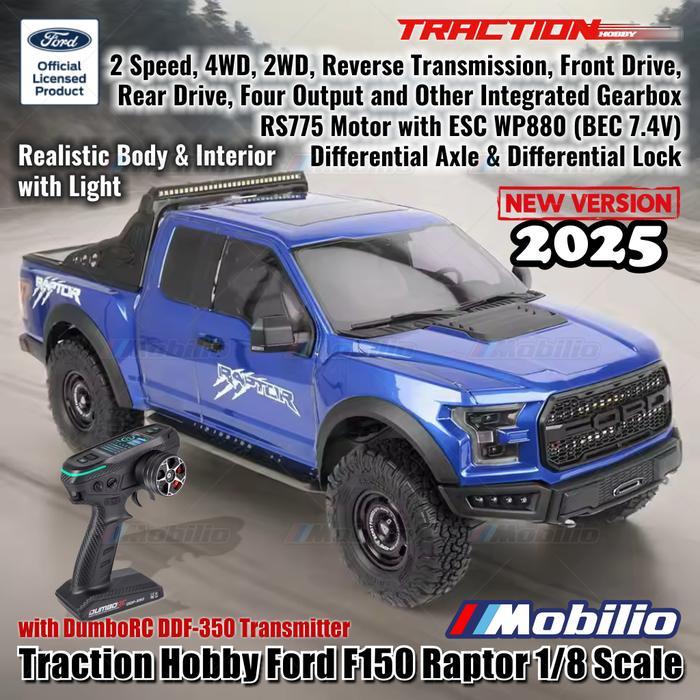 Traction Hobby Ford F150 Raptor 1/8 Scale RTR RC Crawler Adventure Car New Version 2025