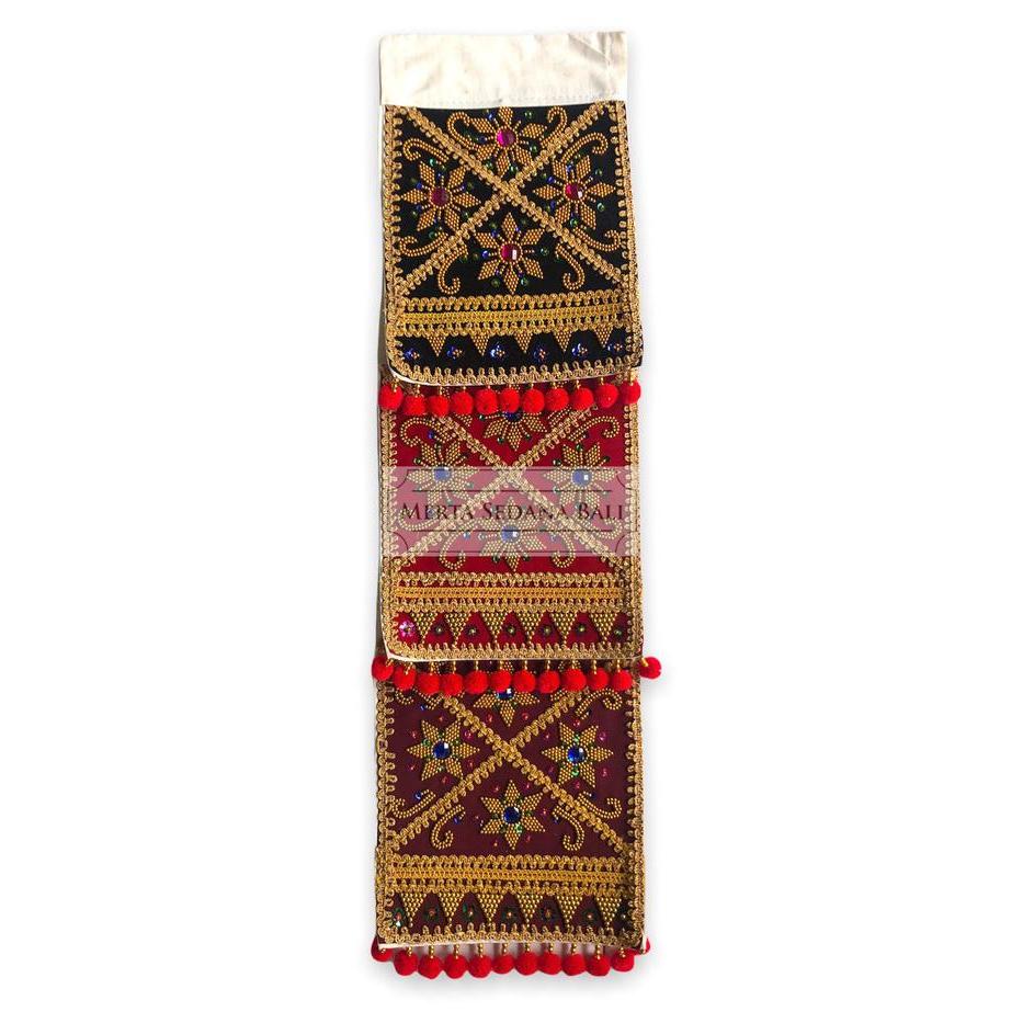 Lamak Tari Bali / Hiasan Dada Tari Nusantara Bahan Kain Beludru Mute Payet Aksesoris