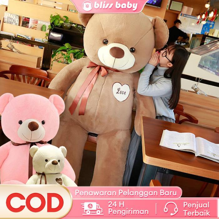 CODBliss Baby 80/140CM Teddy bear ukuran manusia teddy bear boneka boneka teddy bear ukuran besar