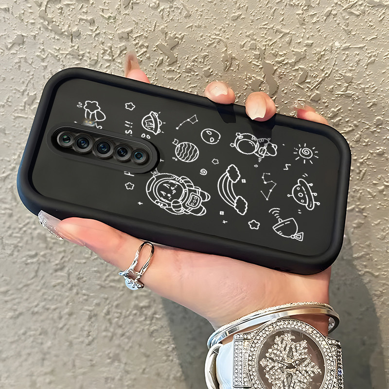Casing Hp Untuk OPPO Reno 2F Reno 2Z Reno2 F Reno2 Z Case Casing melukis astronot pola Kasus HP Tang