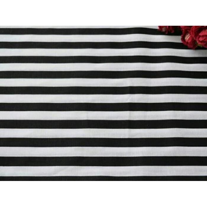 KAIN KATUN PREMIUM SALUR GARIS BESAR LEBAR KAIN 115 CM KODE 1328