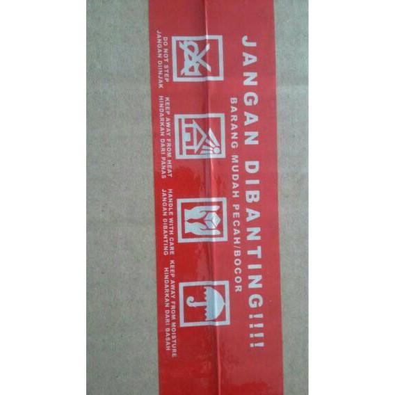 naturplus- Lakban Daimaru Merah Jangan Dibanting Fragile Merah Tebal