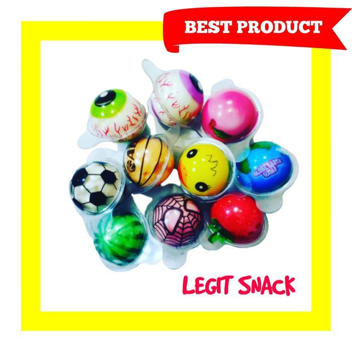 idom- Permen Jelly Halal / Fruit Jelly Bentuk Bola Planet Gummy Candy 25 Pcs