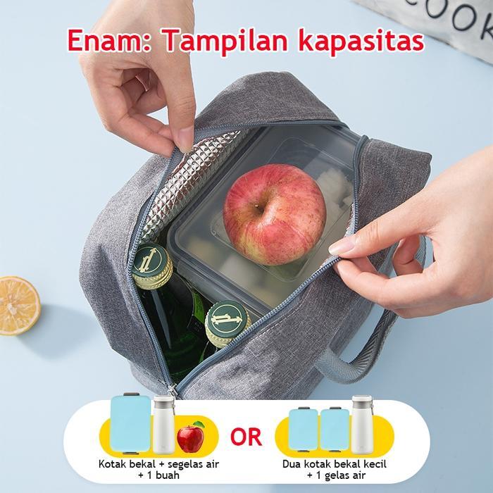 [Voucher] Eatkit Set Tempat Makan 2 Tingkat 3 Sekat Anti Tumpah Eatkit I Lunch Box Susun dengan