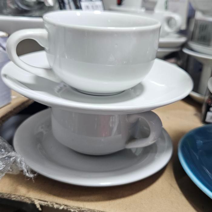 Coffee Cup Cappucino Cup Porcelain BRESCIA putih polos